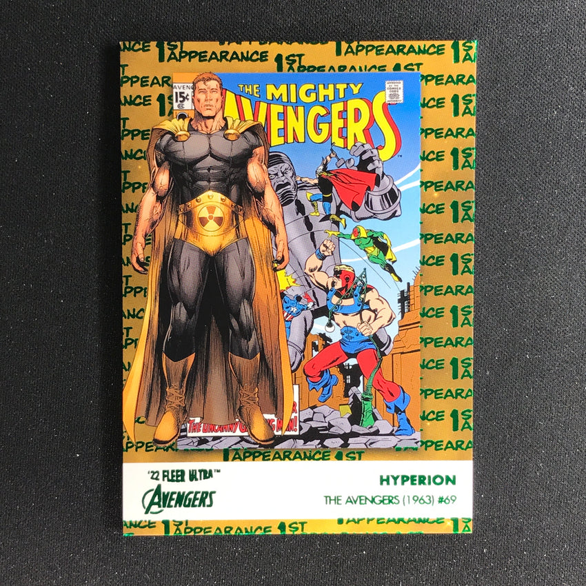 2022 Fleer Ultra Avengers HYPERION 1st Appearances Green Foil #8