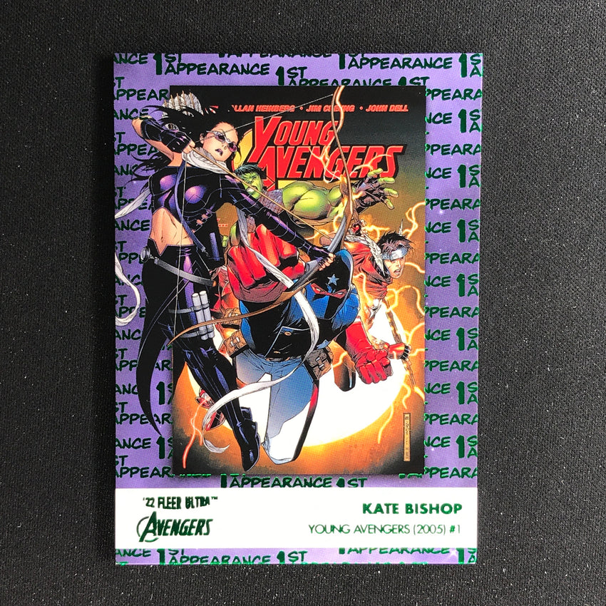 2022 Fleer Ultra Avengers KATE BISHOP 1st Appearances Green Foil #14