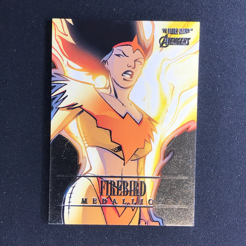 2022 Fleer Ultra Avengers FIREBIRD Medallions Base #14