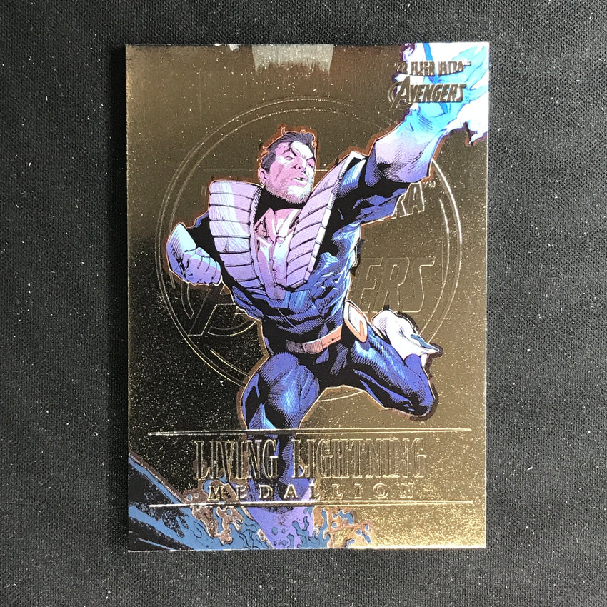2022 Fleer Ultra Avengers LIVING LIGHTNING Medallions Base #22