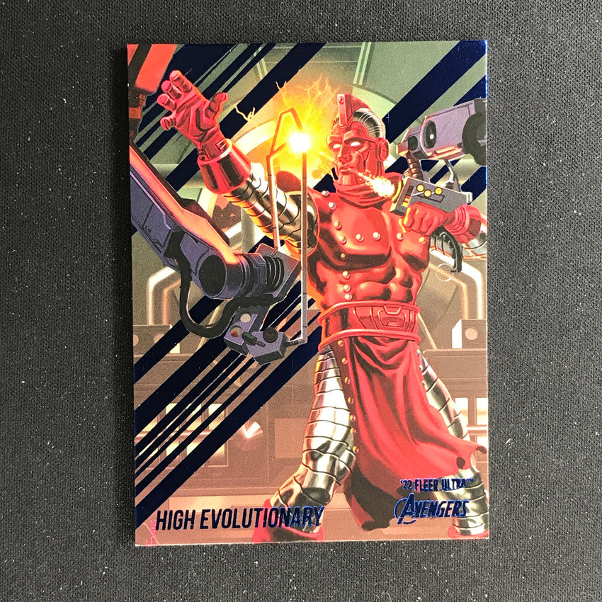 2022 Fleer Ultra Avengers High Evolutionary Base Blue Foil 207/360