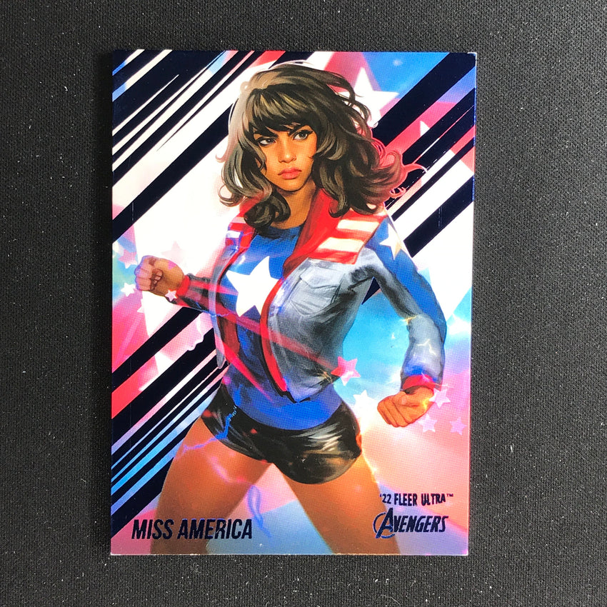 2022 Fleer Ultra Avengers Miss America Base Blue Foil 296/360