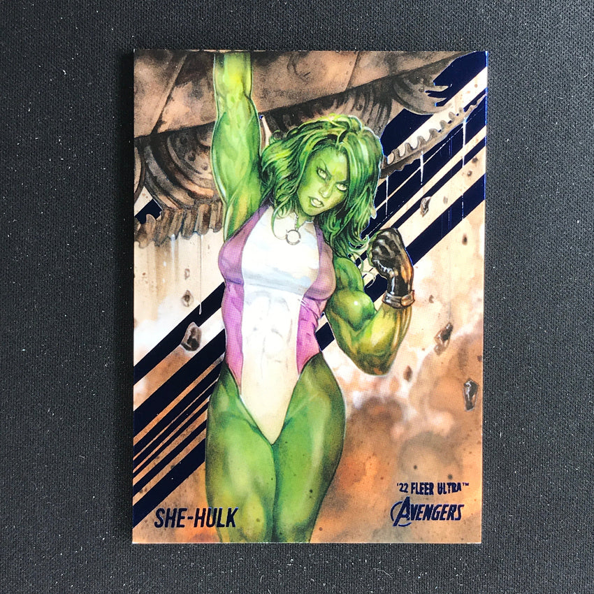 2022 Fleer Ultra Avengers She-hulk Base Blue Foil 216/360