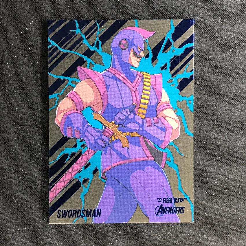 2022 Fleer Ultra Avengers Swordsman Base Blue Foil 196/360