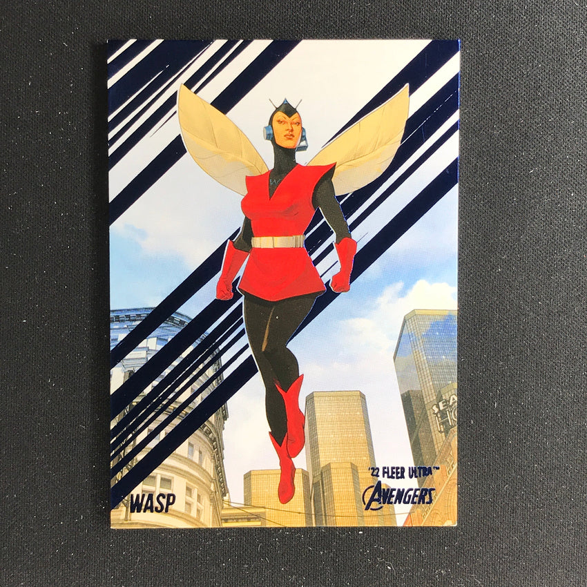 2022 Fleer Ultra Avengers Wasp Base Blue Foil 095/360