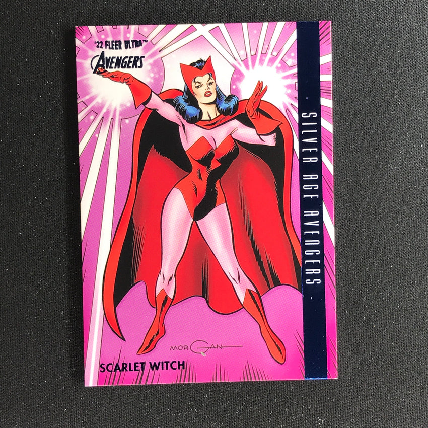 2022 Fleer Ultra Avengers Scarlet Witch Silver Age Blue Foil 146/260