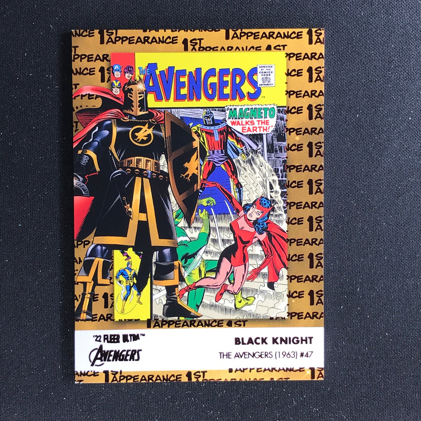 2022 Fleer Ultra Avengers Black Knight 1st Appearances Burgundy Foil 116/141