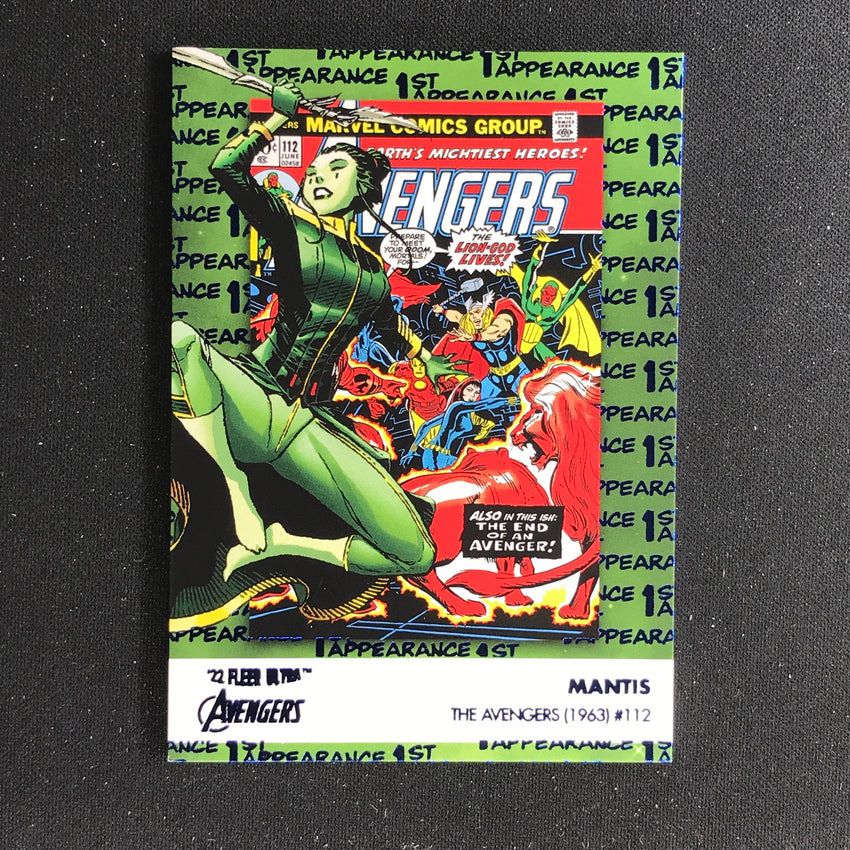 2022 Fleer Ultra Avengers Mantis 1st Appearances Blue Foil 199/360
