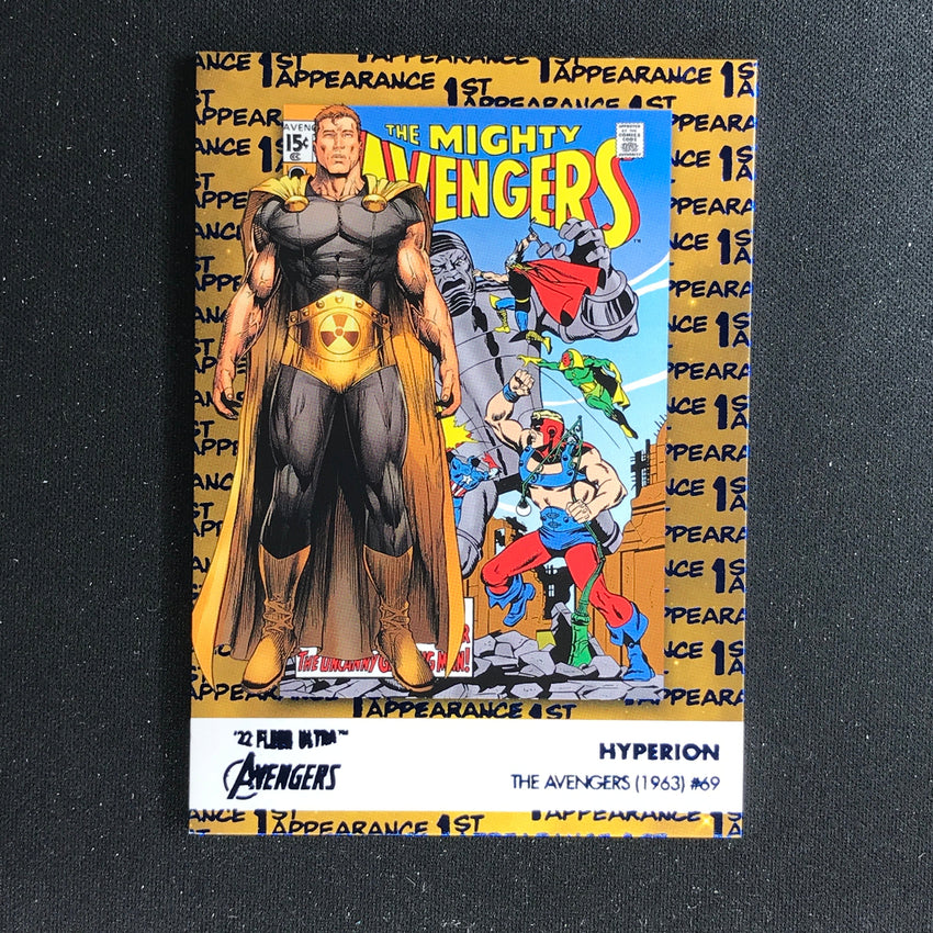 2022 Fleer Ultra Avengers Hyperion 1st Appearances Blue Foil 195/360
