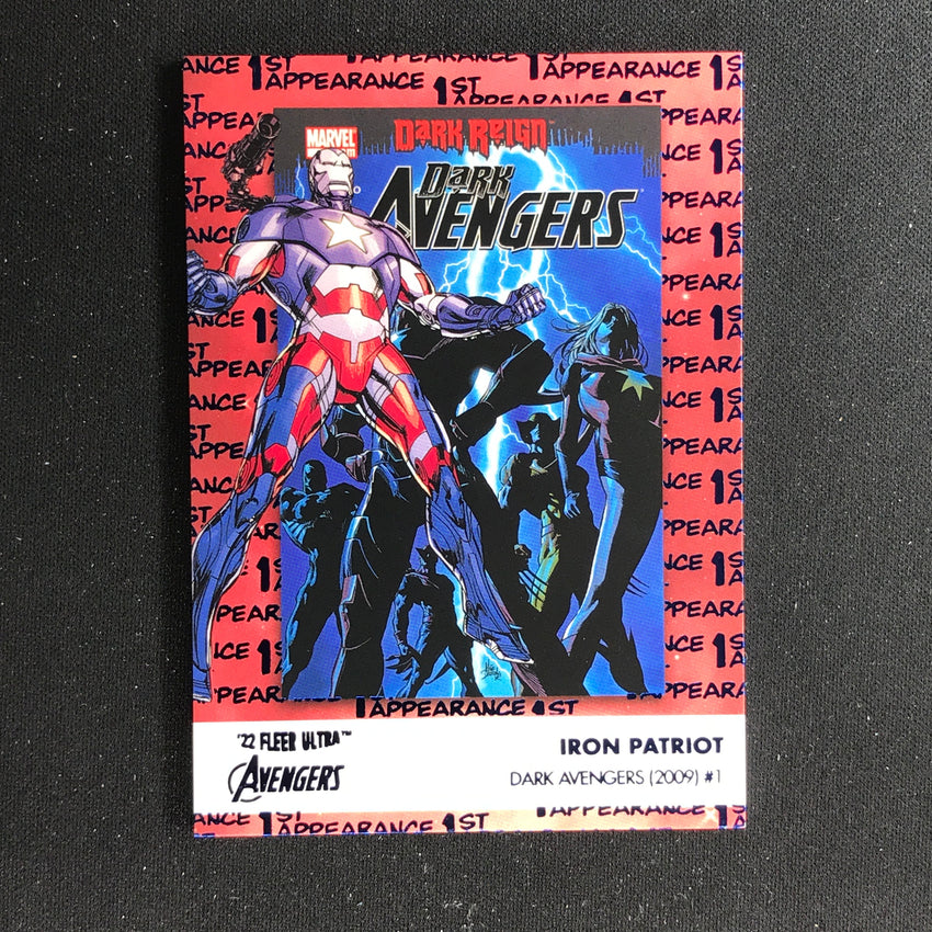 2022 Fleer Ultra Avengers Iron Patriot 1st Appearances Blue Foil 223/360