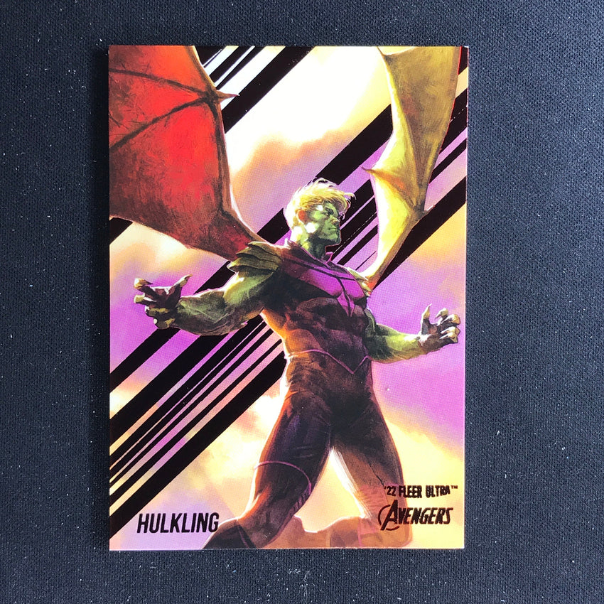 2022 Fleer Ultra Avengers Hulkling Base Burgundy Foil 020/141