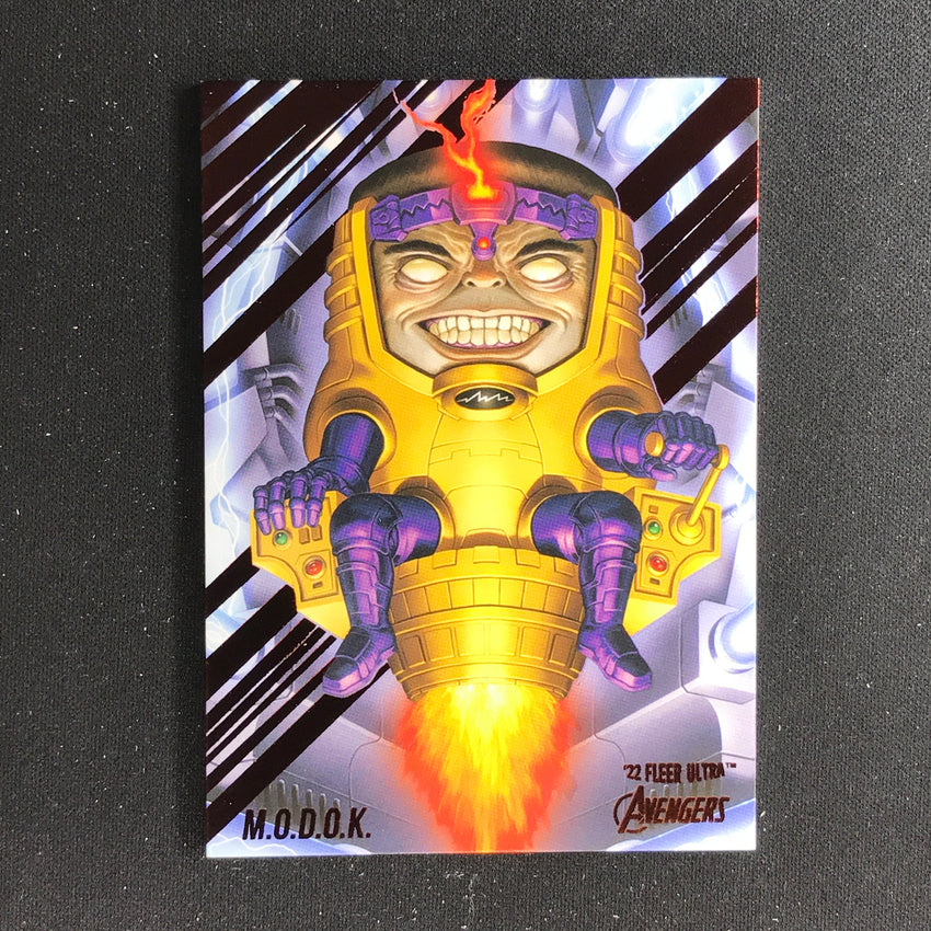 2022 Fleer Ultra Avengers M.o.d.o.k. Base Burgundy Foil 020/141