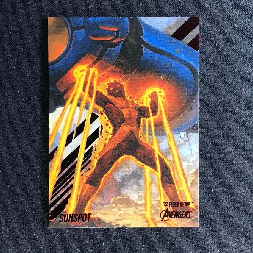 2022 Fleer Ultra Avengers Sunspot Base Burgundy Foil 131/141