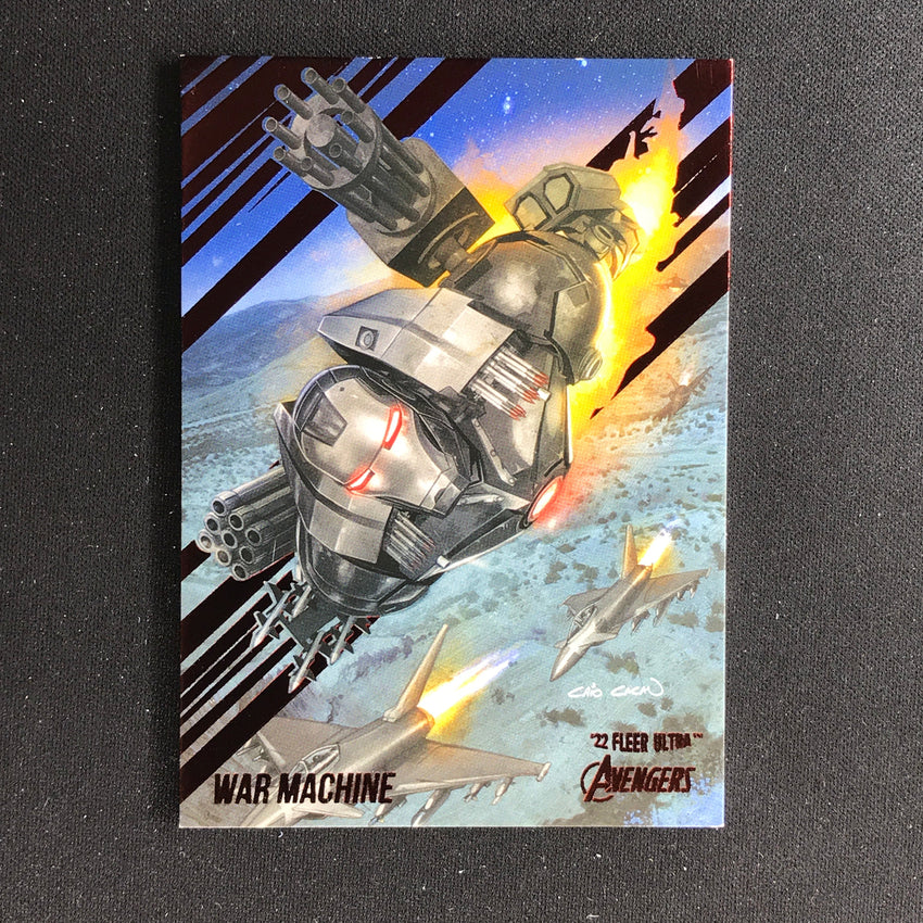 2022 Fleer Ultra Avengers War Machine Base Burgundy Foil 075/141