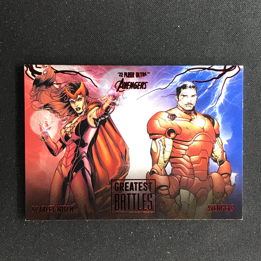 2022 Fleer Ultra Avengers House Of M Greatest Battles Burgundy Foil 102/141