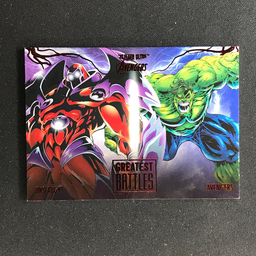 2022 Fleer Ultra Avengers Onslaught Greatest Battles Burgundy Foil 089/141