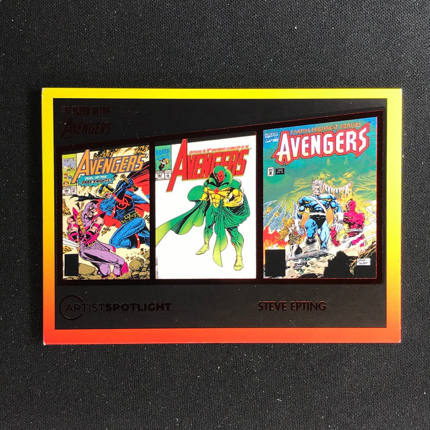 2022 Fleer Ultra Avengers Steve Epting Artist Spotlight Burgundy Foil 092/141