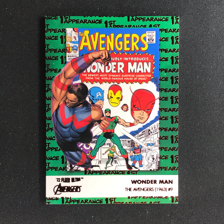 2022 Fleer Ultra Avengers Wonder Man 1st Appearances Burgundy Foil 083/141
