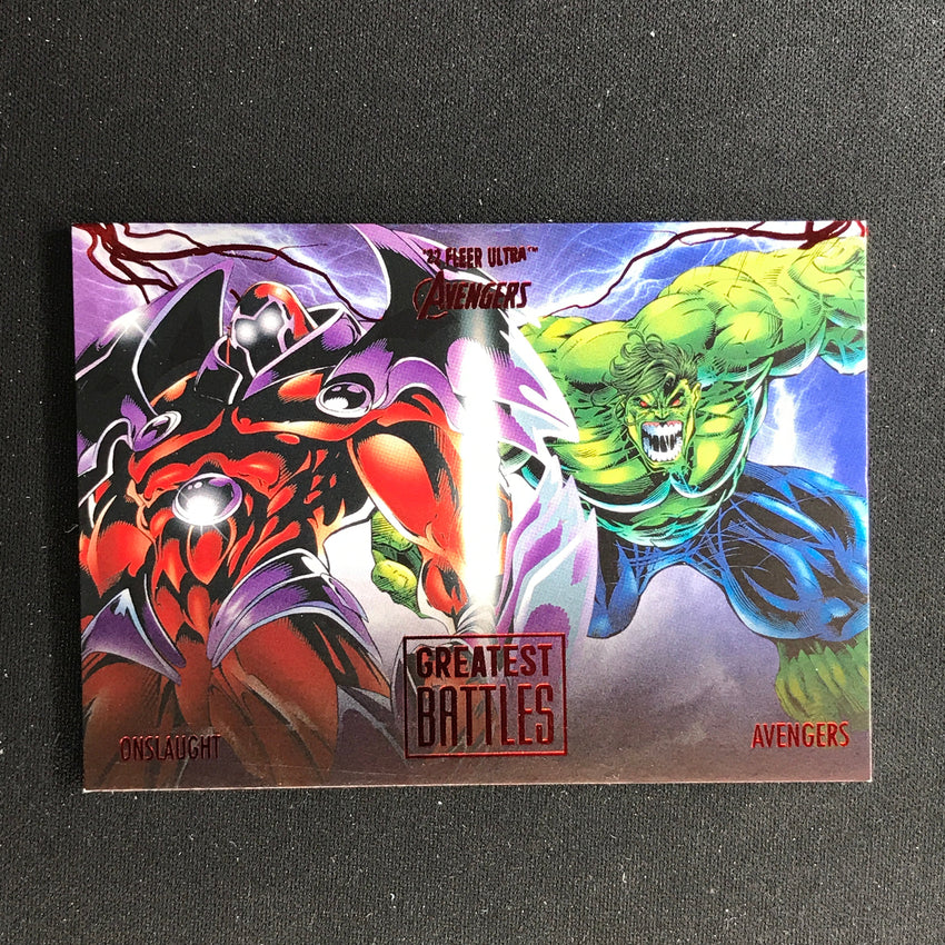 2022 Fleer Ultra Avengers Onslaught Greatest Battles Red Foil 50/63