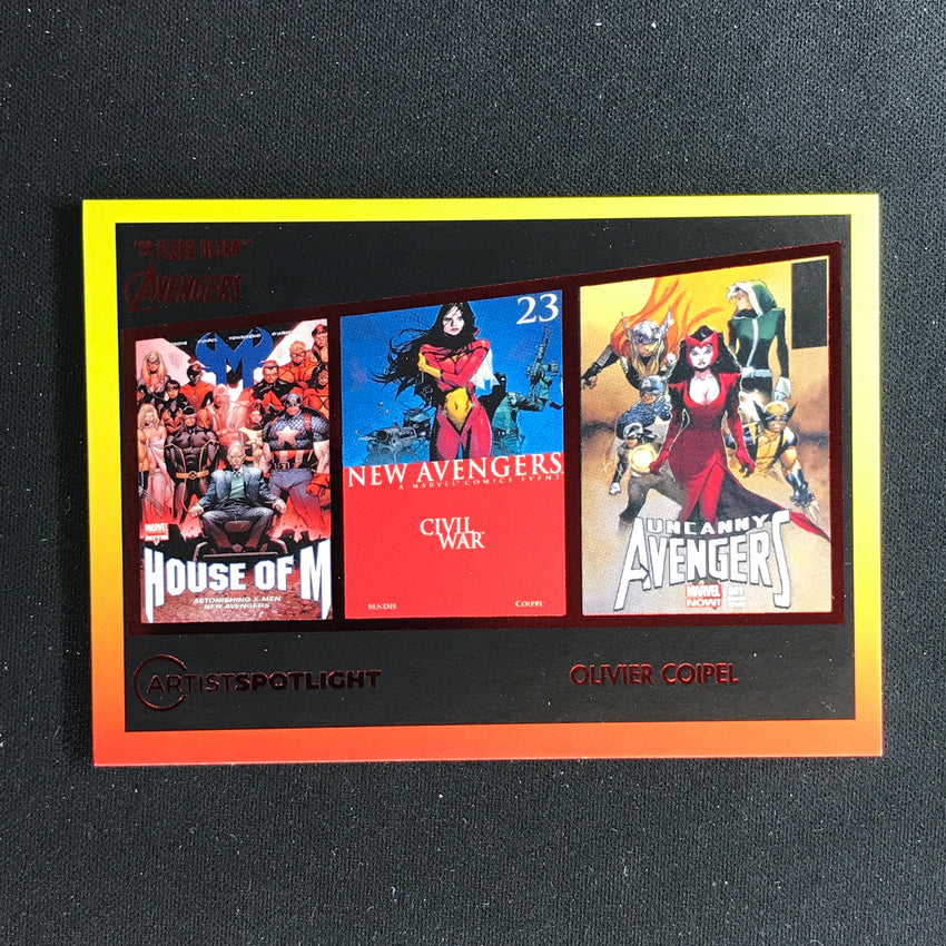 2022 Fleer Ultra Avengers Olivier Coipel Artist Spotlight Red Foil 04/63