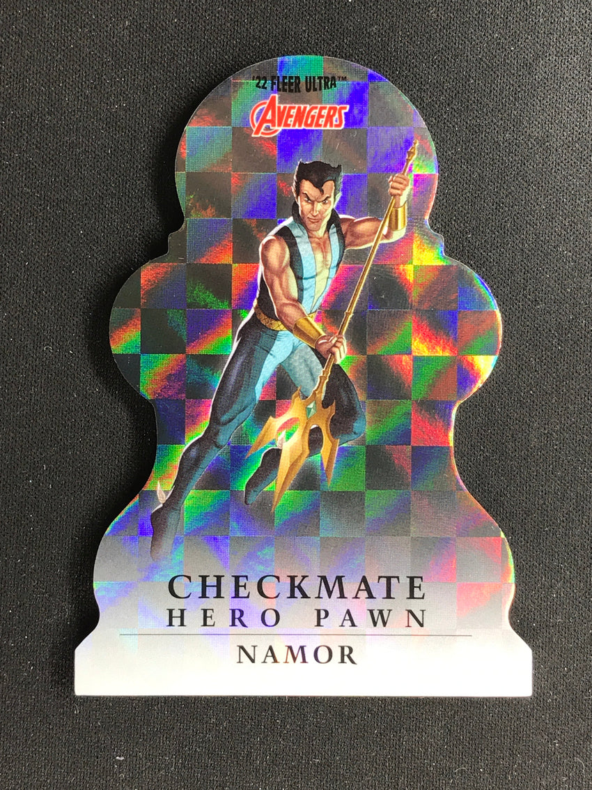 2022 Fleer Ultra Avengers NAMOR Checkmate Die-Cut Hero Pawn #1
