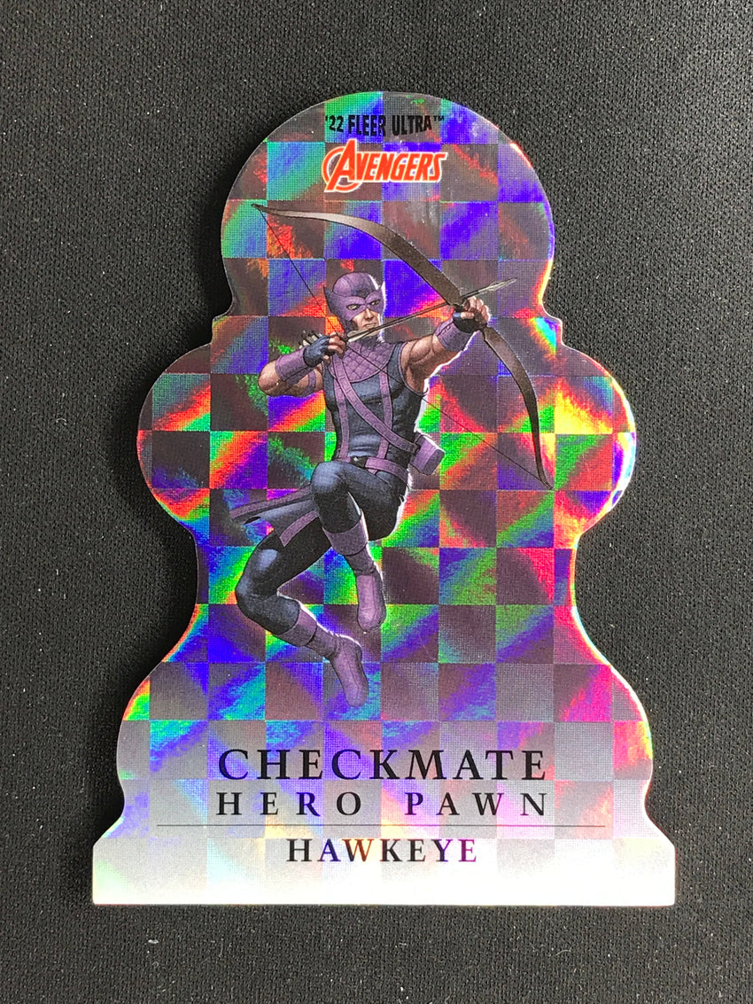 2022 Fleer Ultra Avengers HAWKEYE Checkmate Die-Cut Hero Pawn #3