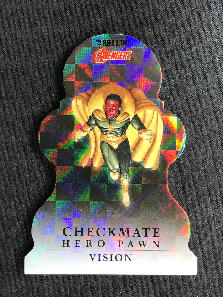 2022 Fleer Ultra Avengers VISION Checkmate Die-Cut Hero Pawn #4