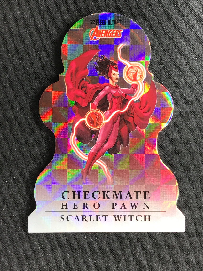 2022 Fleer Ultra Avengers SCARLET WITCH Checkmate Die-Cut Hero Pawn #5