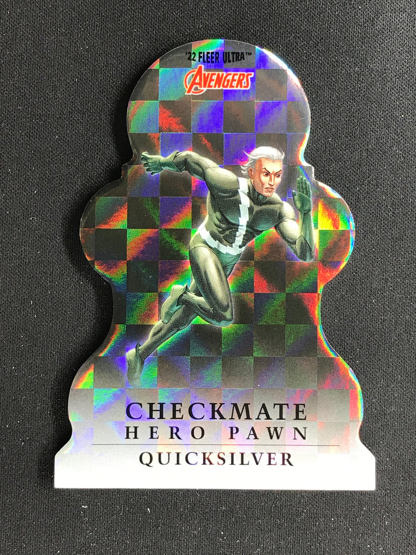 2022 Fleer Ultra Avengers QUICKSILVER Checkmate Die-Cut Hero Pawn #6