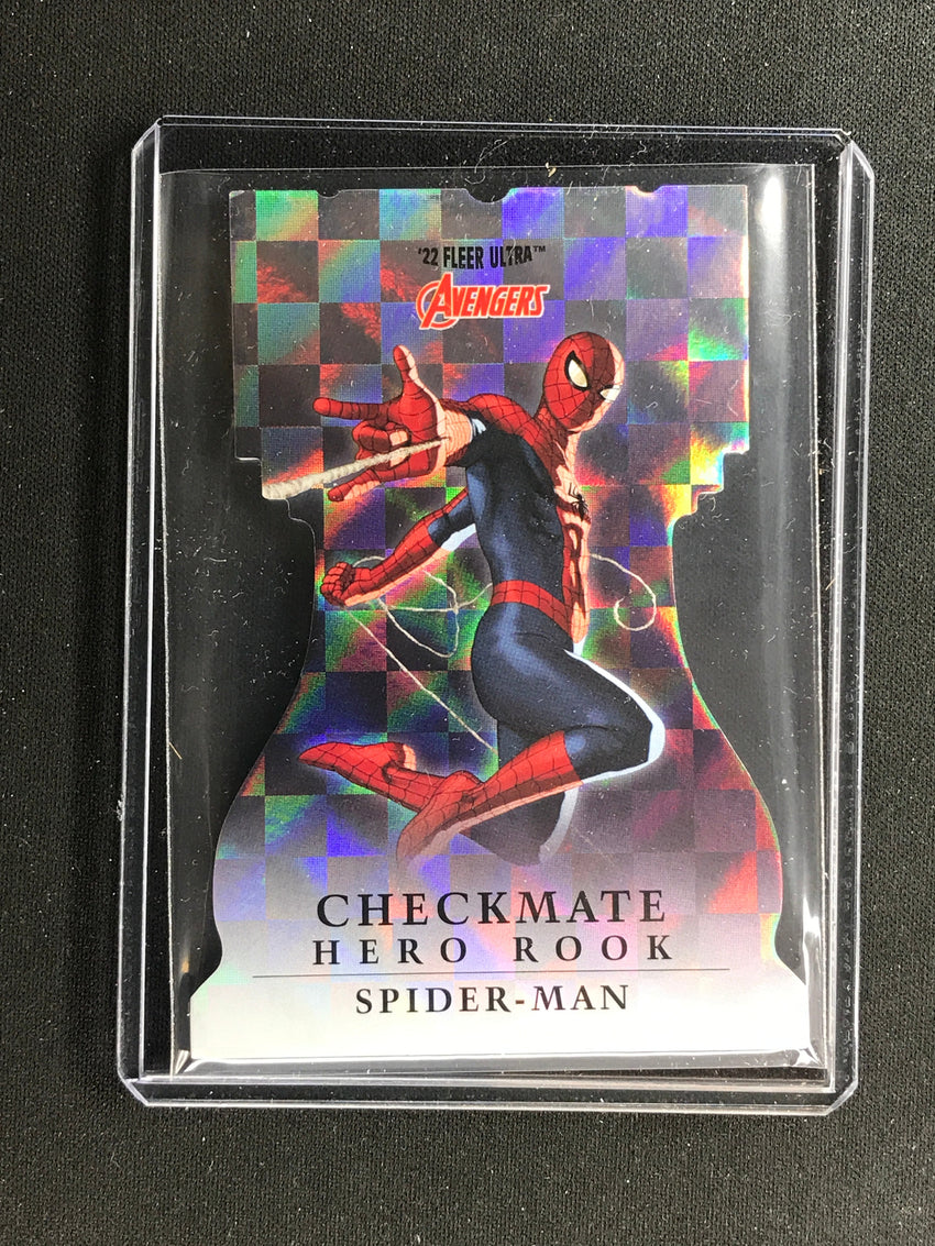 2022 Fleer Ultra Avengers SPIDER-MAN Checkmate Die-Cut Hero Rook #9 SP