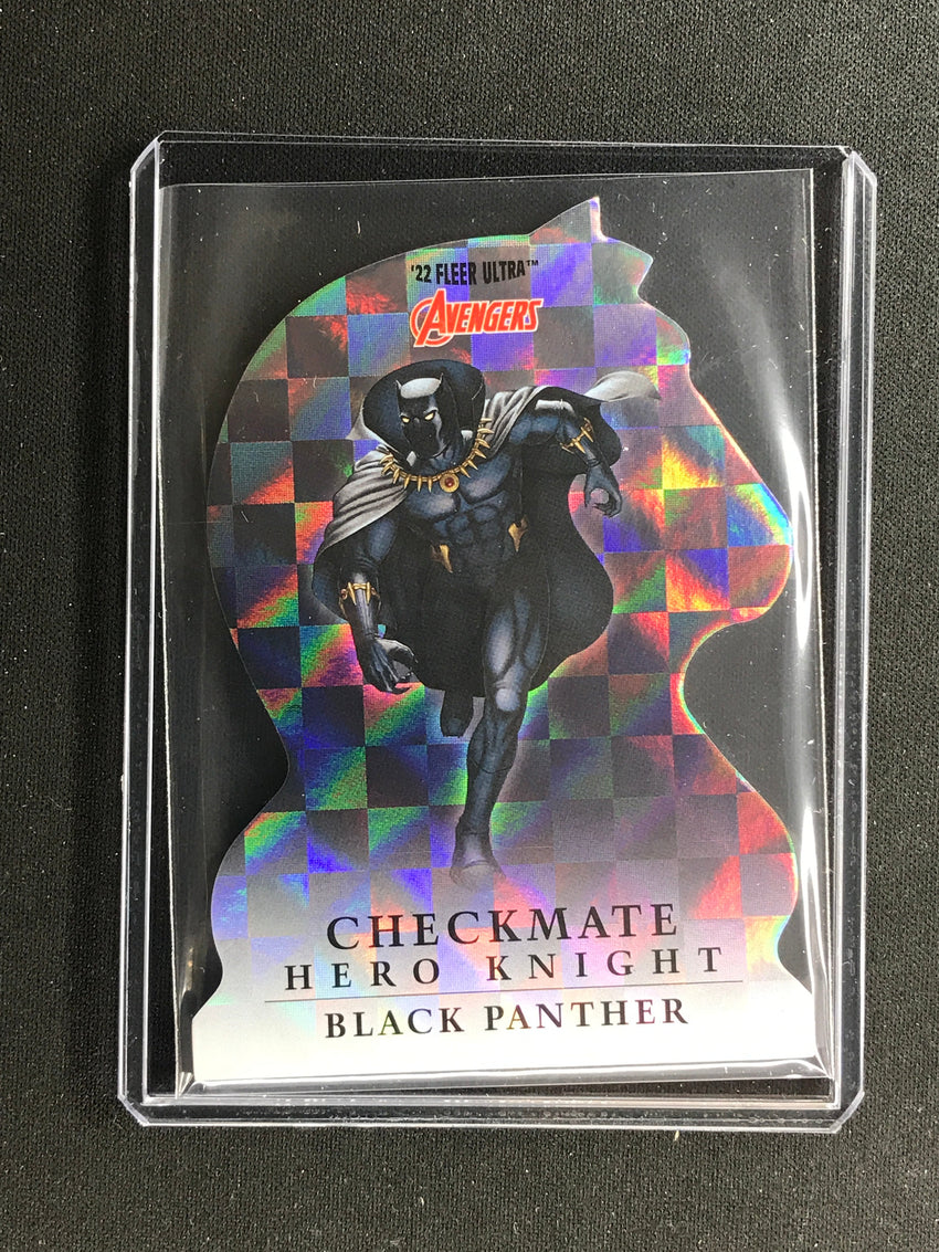 2022 Fleer Ultra Avengers BLACK PANTHER Checkmate Die-Cut Hero Knight #11 SP