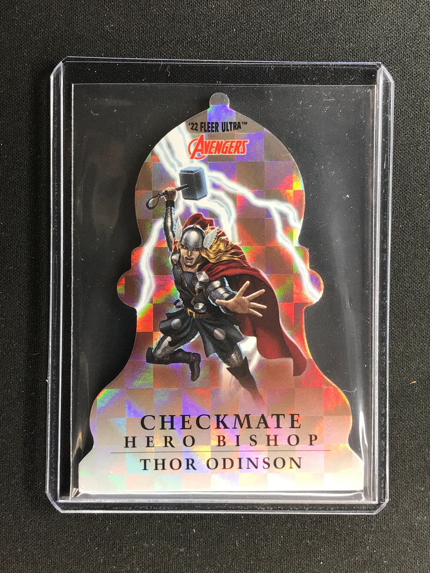 2022 Fleer Ultra Avengers THOR ODINSON Checkmate Die-Cut Hero Bishop #14 SP