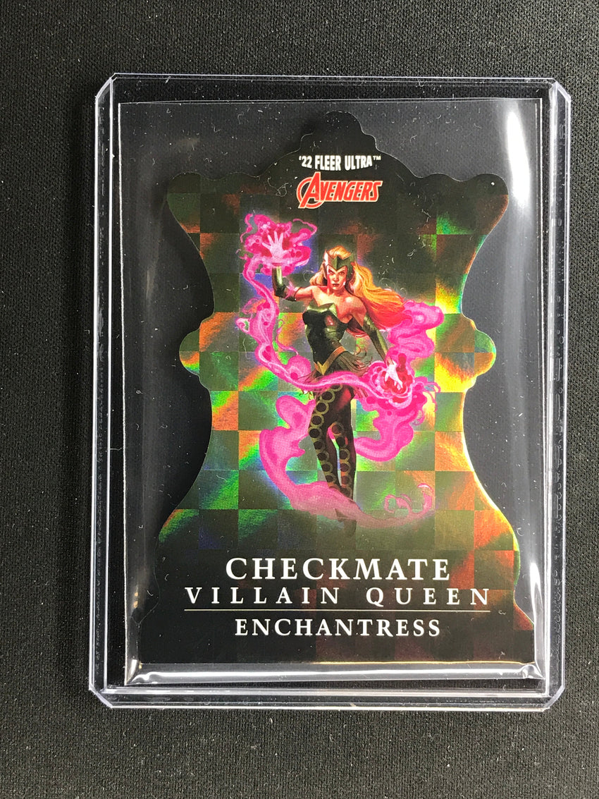 2022 Fleer Ultra Avengers ENCHANTRESS Checkmate Die-Cut Villain Queen #16 SSP