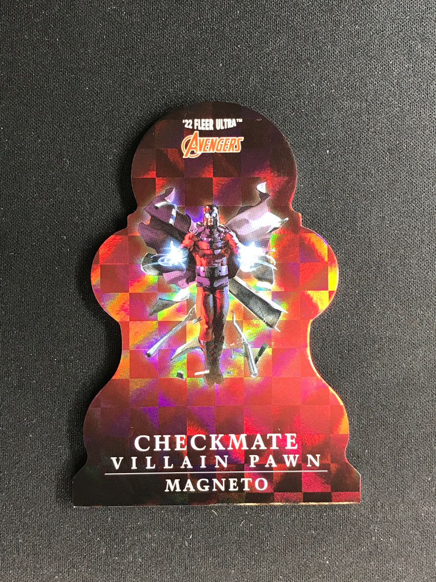2022 Fleer Ultra Avengers MAGNETO Checkmate Die-Cut Villain Pawn #17