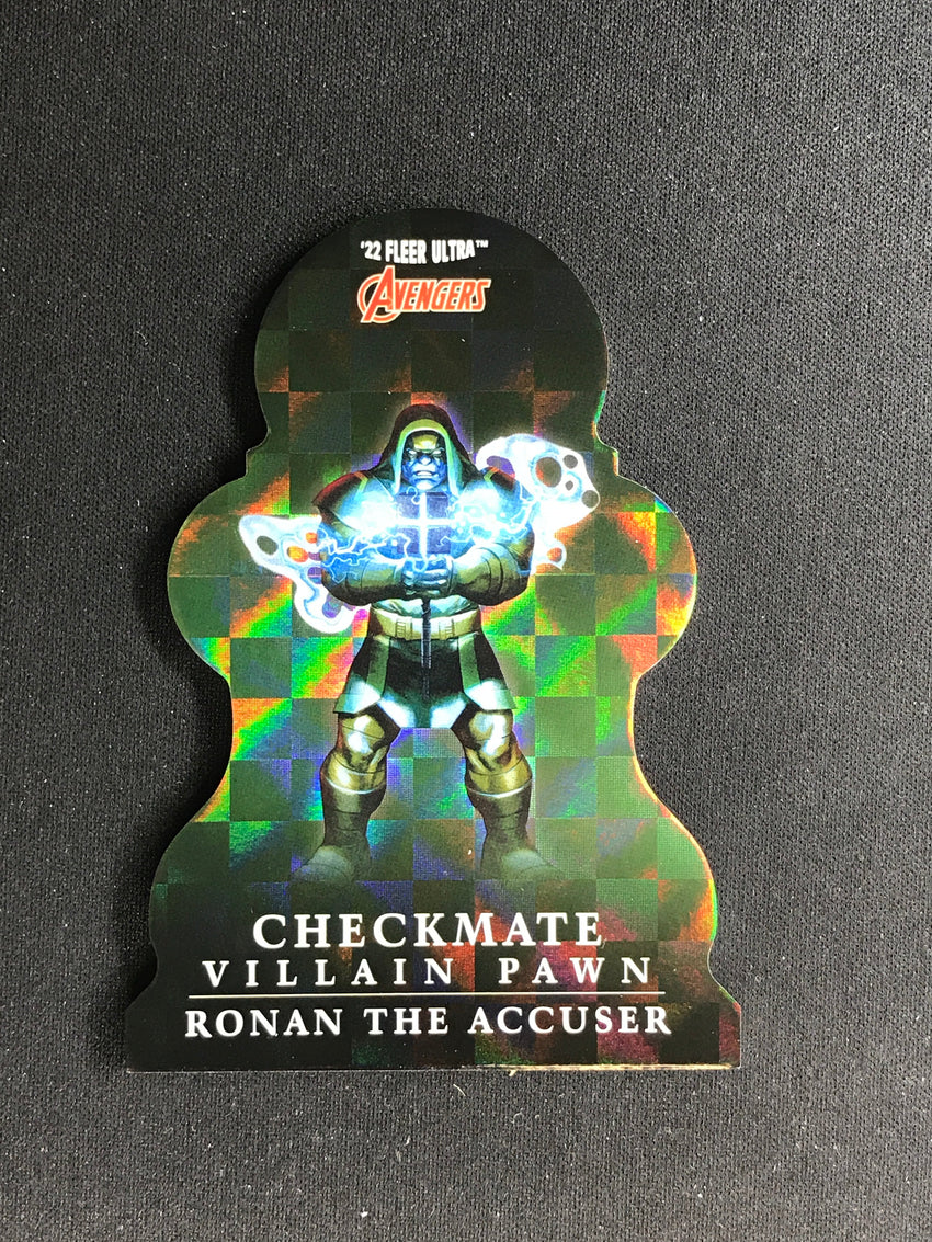 2022 Fleer Ultra Avengers RONAN THE ACCUSER Checkmate Die-Cut Villain Pawn #18