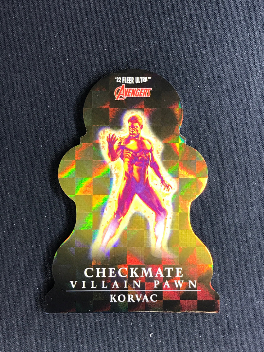 2022 Fleer Ultra Avengers KORVAC Checkmate Die-Cut Villain Pawn #20