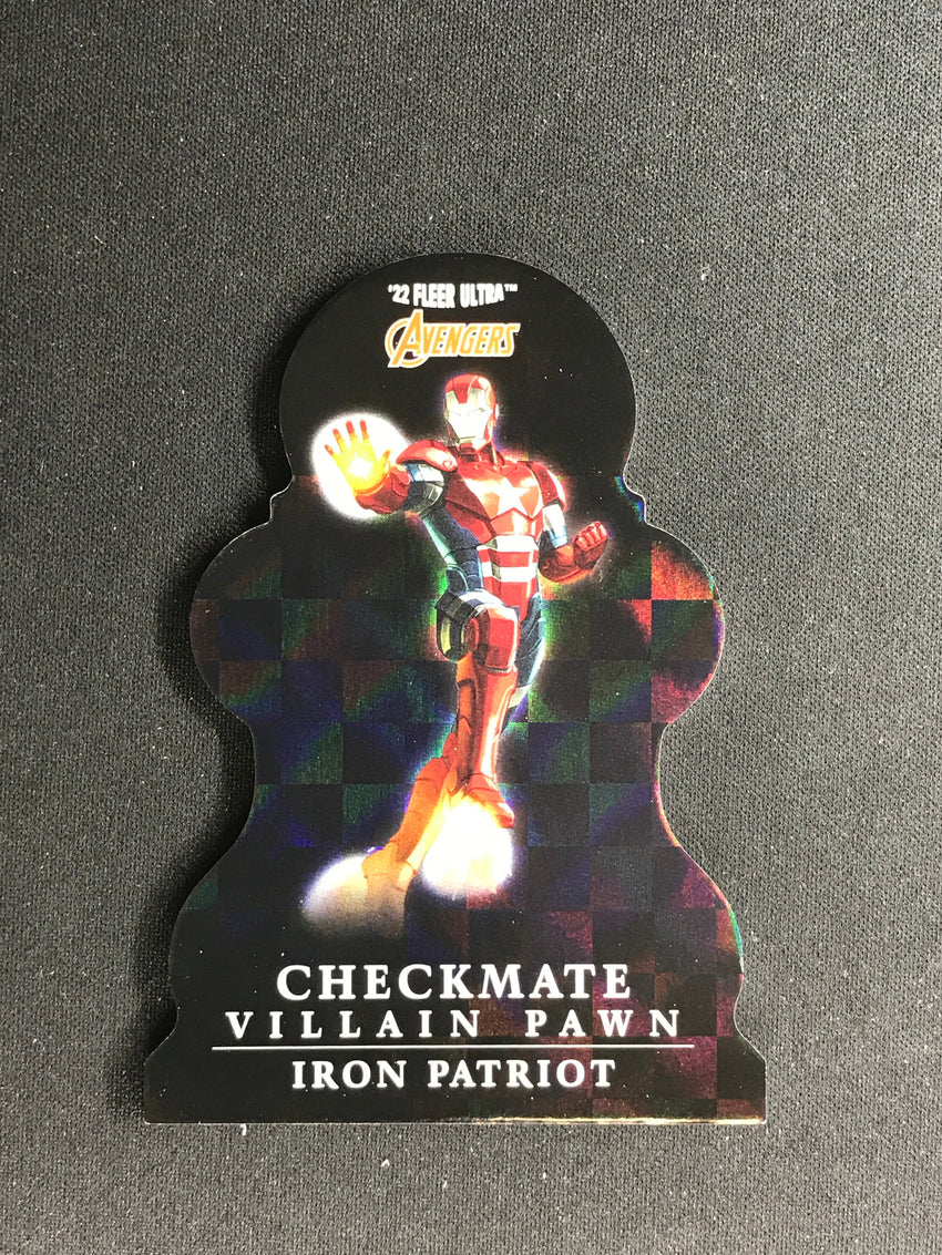2022 Fleer Ultra Avengers IRON PATRIOT Checkmate Die-Cut Villain Pawn #22