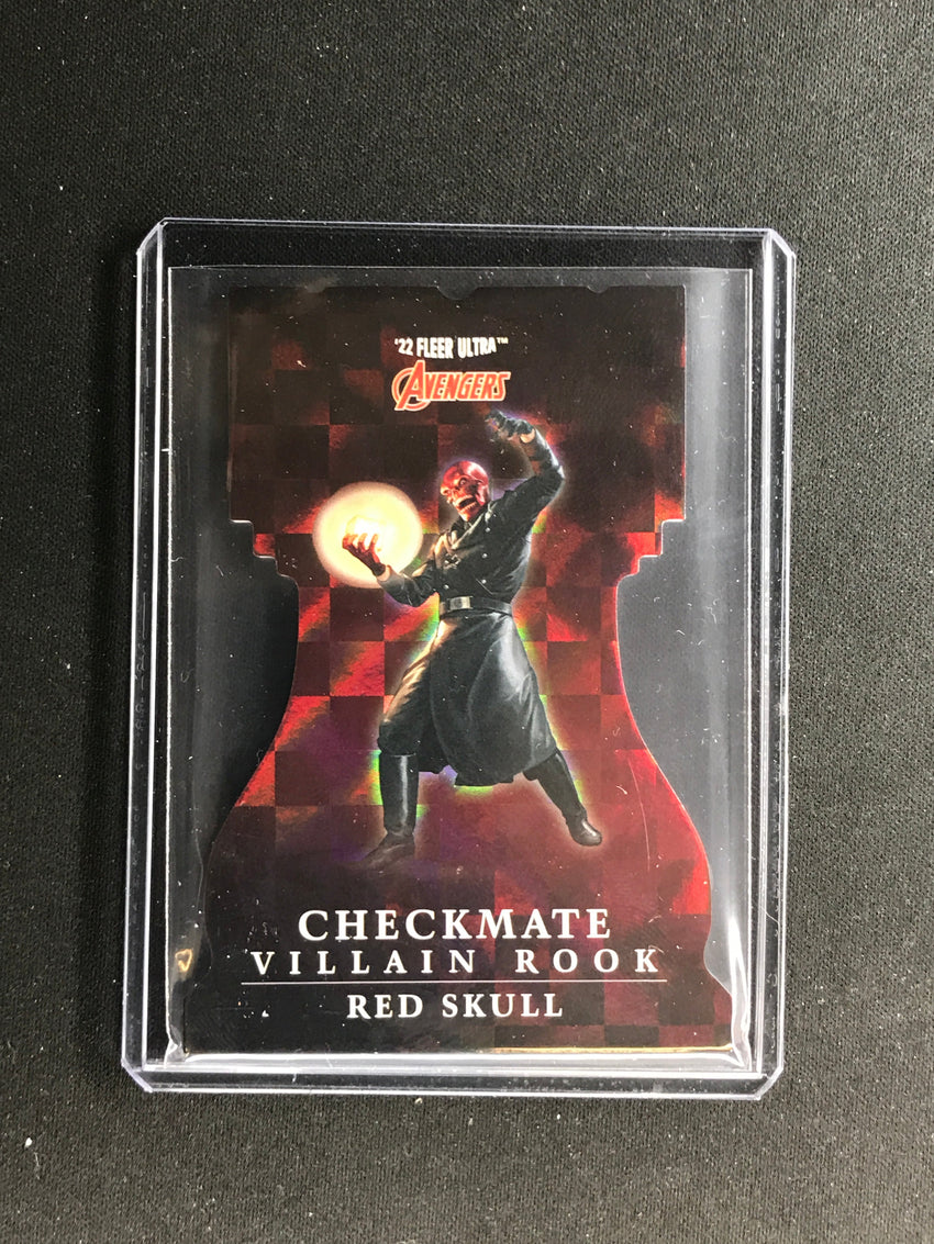 2022 Fleer Ultra Avengers RED SKULL Checkmate Die-Cut Villain Rook #25 SP