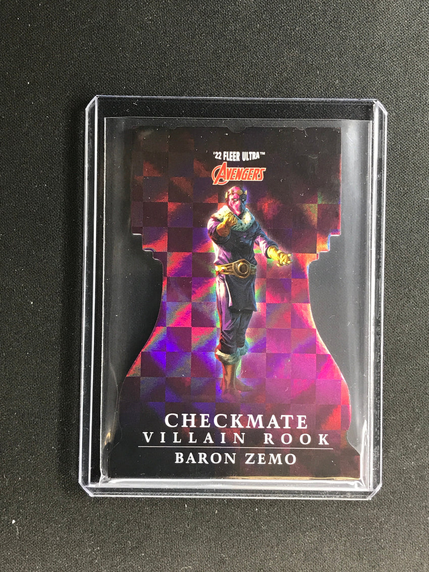2022 Fleer Ultra Avengers BARON ZEMO Checkmate Die-Cut Villain Rook #26 SP