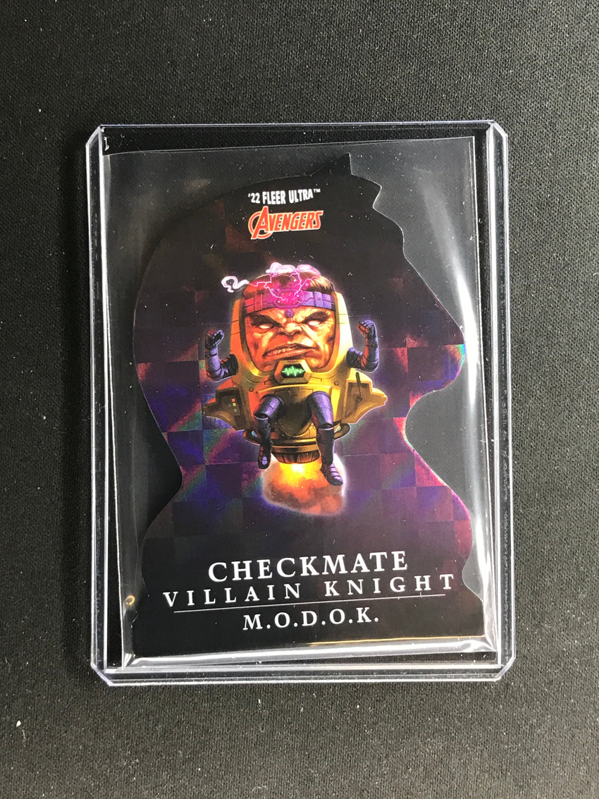 2022 Fleer Ultra Avengers M.O.D.O.K. Checkmate Die-Cut Villain Knight #27 SP