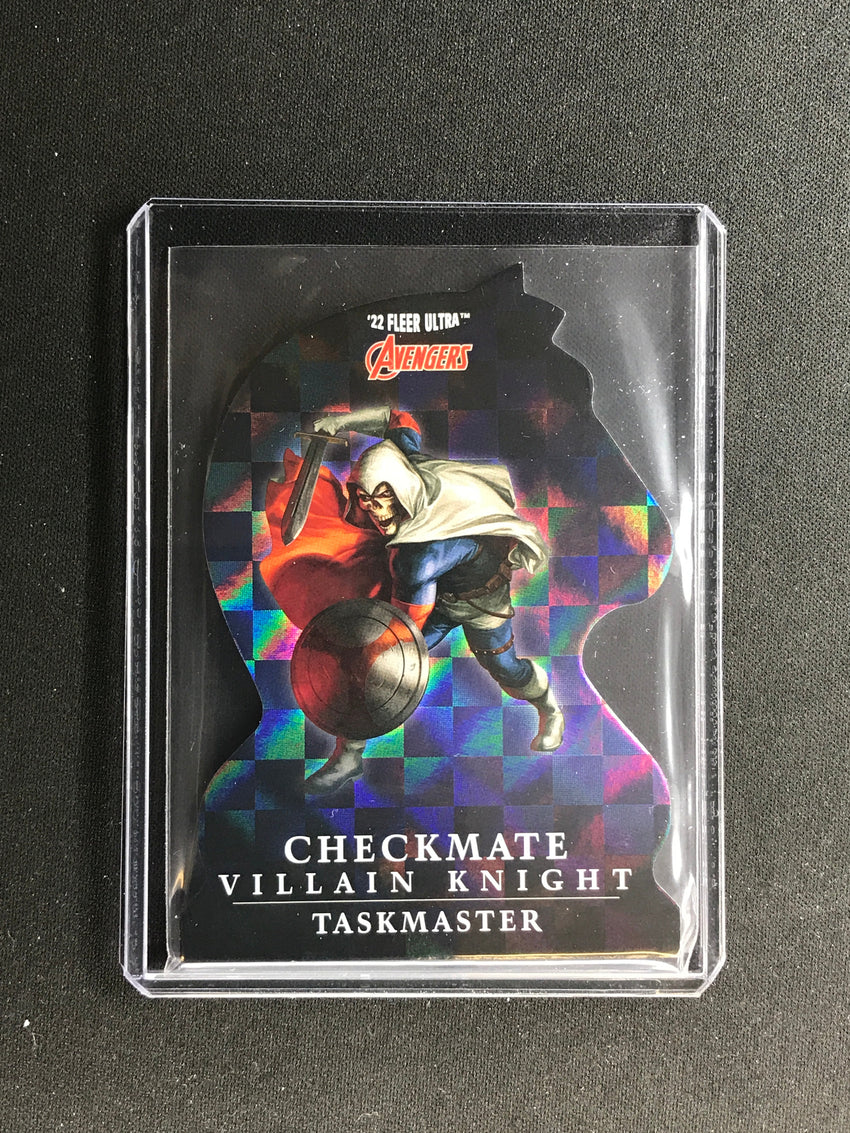 2022 Fleer Ultra Avengers TASKMASTER Checkmate Die-Cut Villain Knight #28 SP
