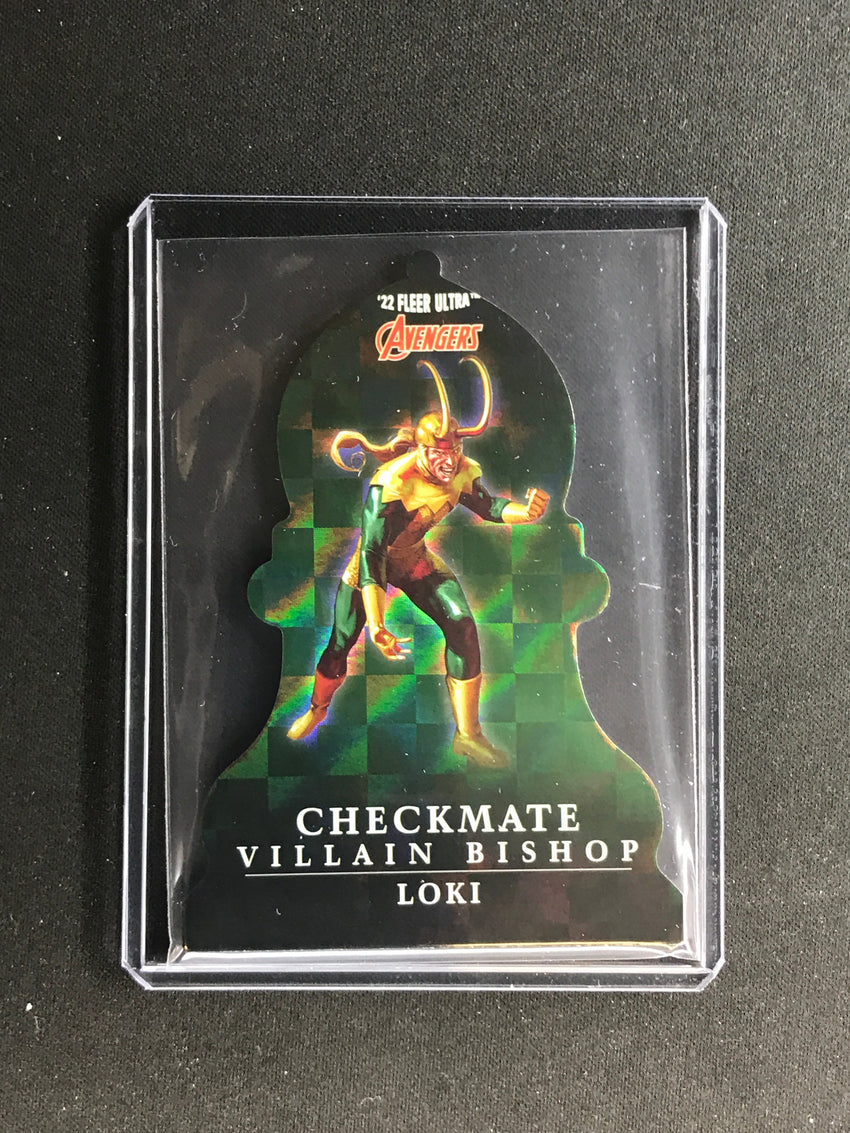 2022 Fleer Ultra Avengers LOKI Checkmate Die-Cut Villain Bishop #30 SP