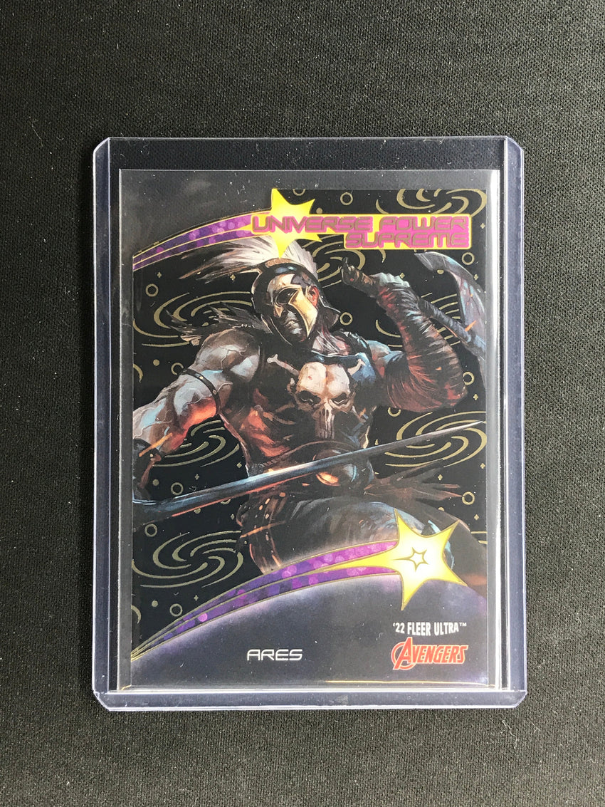 2022 Fleer Ultra Avengers ARES Universe Power Supreme Black Die-Cut SSP #26