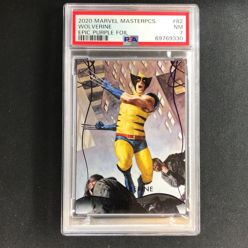 2020 Marvel Masterpieces Wolverine Epic Purple 195/199 Psa 7 330