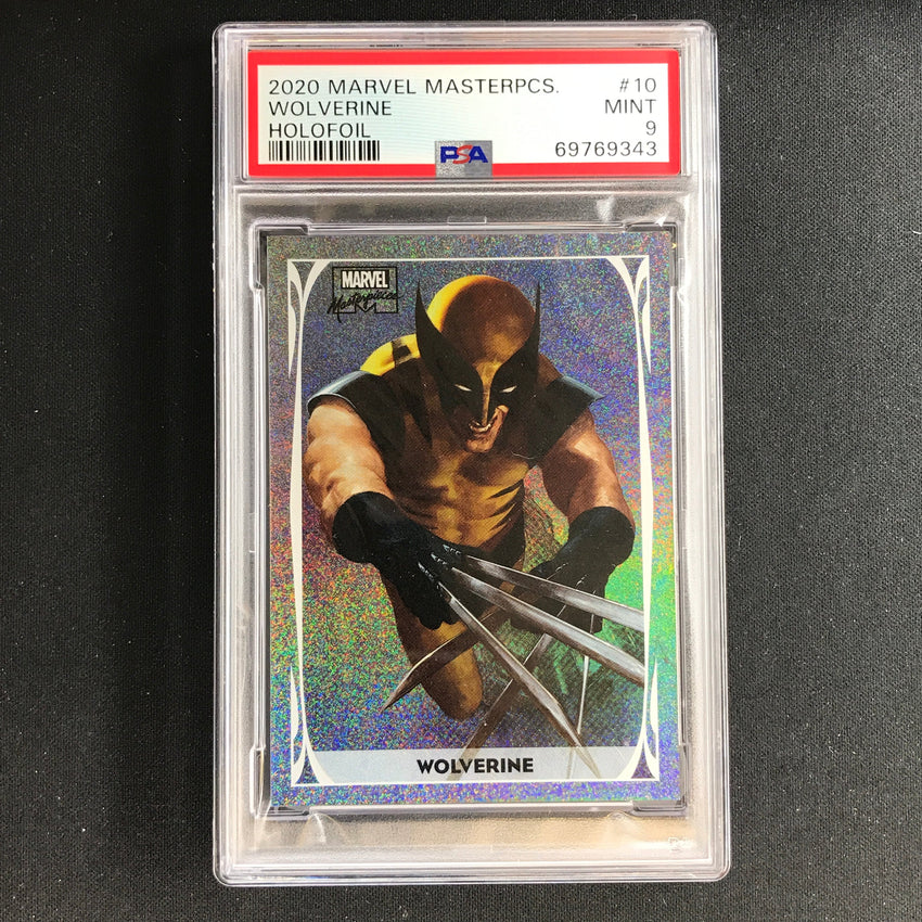 2020 Marvel Masterpieces Wolverine Holofoil No 10 Psa 9 343