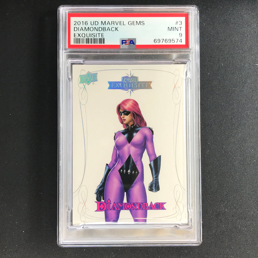 2016 Marvel Gems Diamondback Exquisite 160/199 PSA 9 574