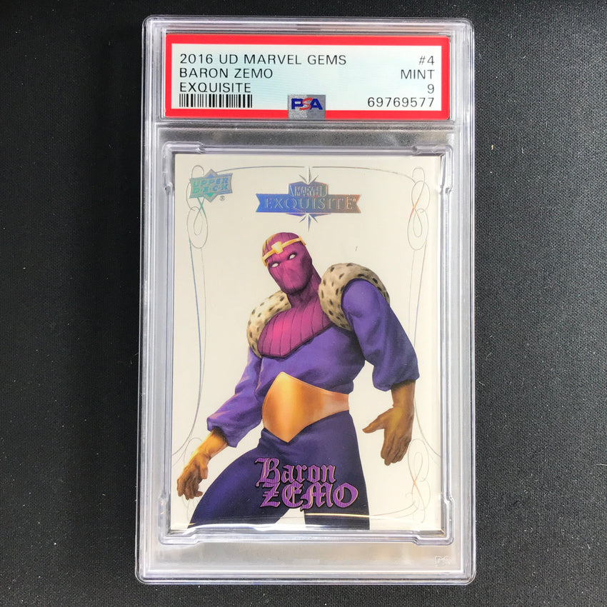 2016 Marvel Gems Baron Zemo Exquisite 061/199 PSA 9 577