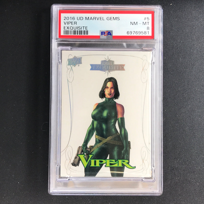 2016 Marvel Gems Viper Exquisite 138/199 PSA 8 581