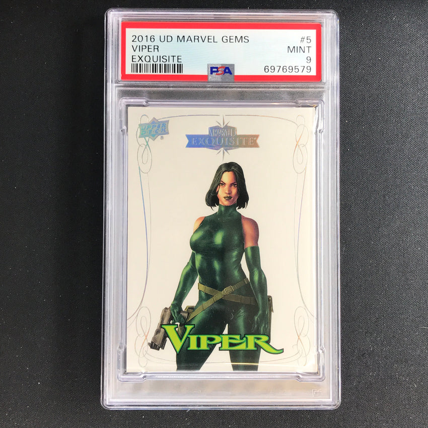 2016 Marvel Gems Viper Exquisite 036/199 PSA 9 579