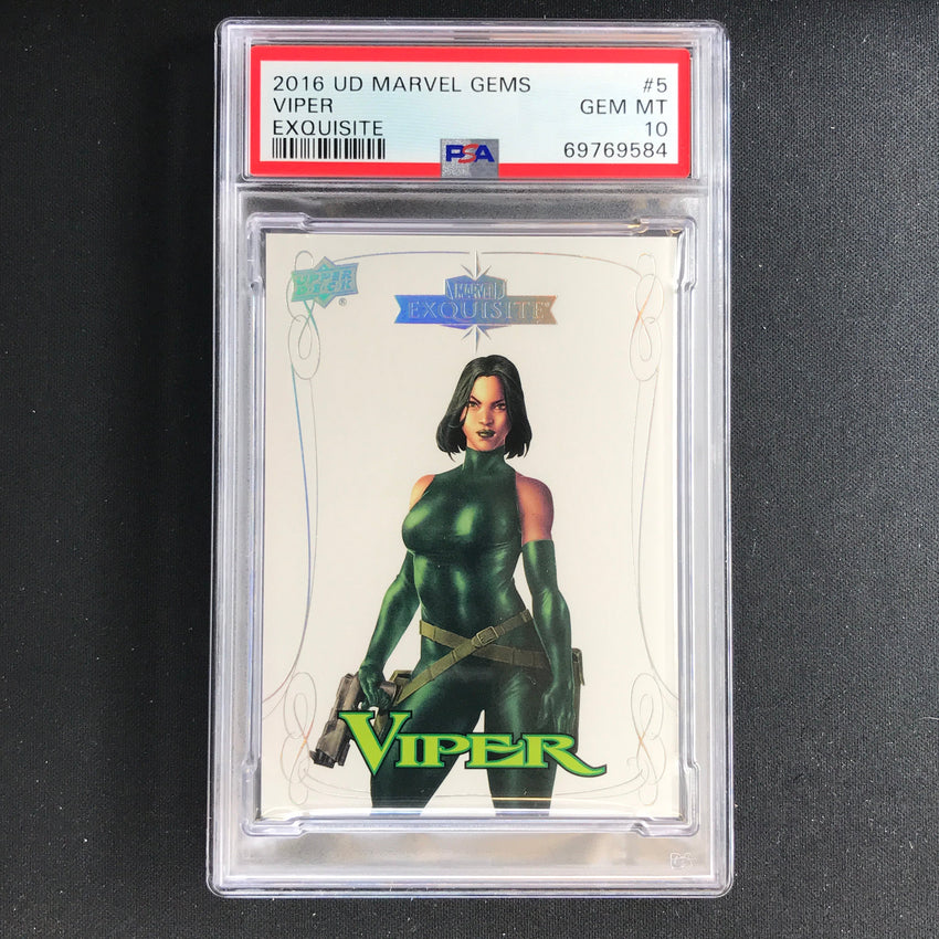 2016 Marvel Gems Viper Exquisite 190/199 PSA 10 584